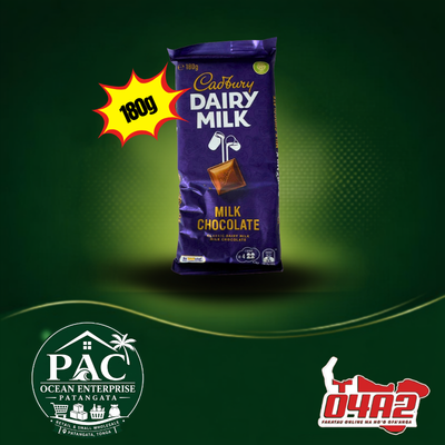 Cadbury Chocolate 180g - "PICK UP FROM PAC OCEAN ENTERPRISE STORE in PANTAGATA"