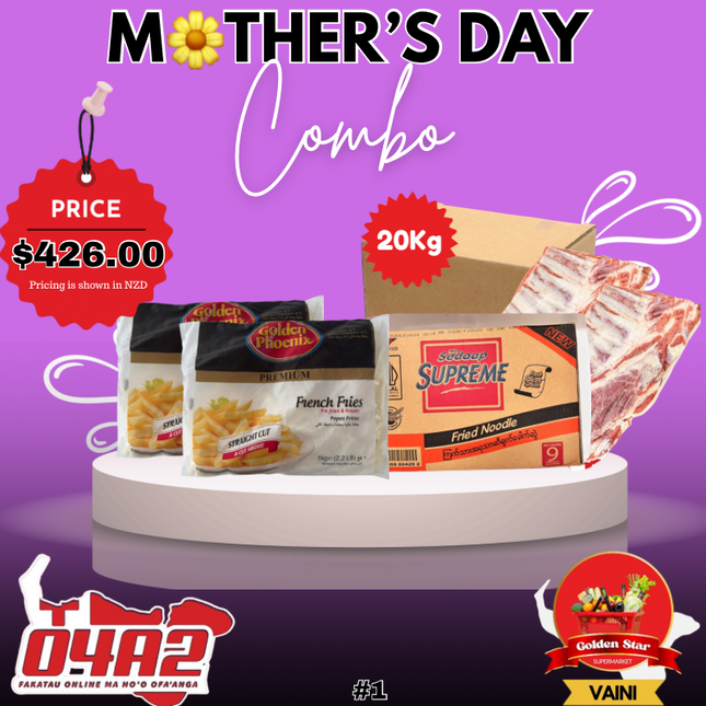(2x Fries) (1x Puha Supreme) (1x Puha Sipi 20kg) - “PICK UP FROM GOLDEN STAR, VAINI”
