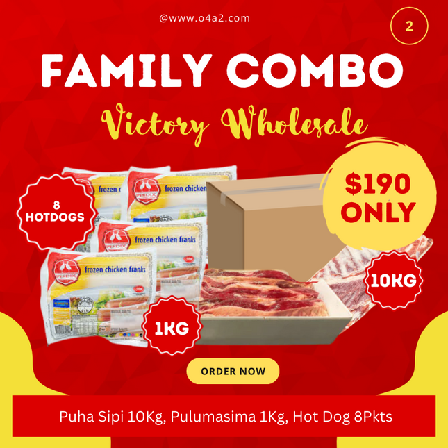 Family Combo #1 -  "PICK UP FROM VICTORY SUPERMARKET & WHOLESALE, PAHU"