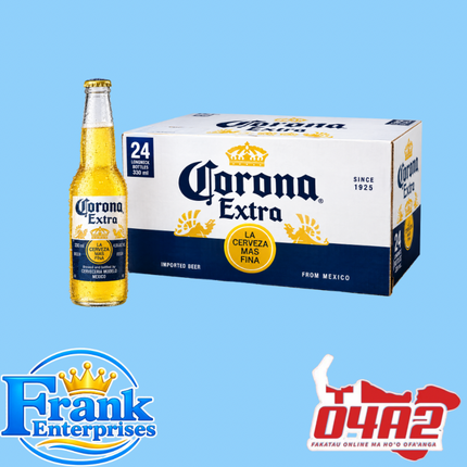 Corona Beer Box - “PICK UP FROM FRANK ENTERPRISE LTD, MA’UFANGA”