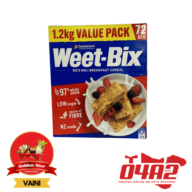 Weet Bix 1.2kg - "PICK UP FROM GOLDEN STAR, VAINI TONGATAPU"