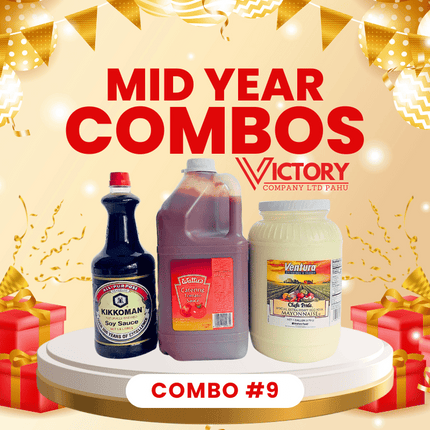 Mid Year Combo #9 - "1 x Ventura Mayo, 1 x T/Sauce 5L, 1 x Kikkoman Soy 1.6L" - "PICK UP FROM VICTORY SUPERMARKET & WHOLESALE, PAHU"