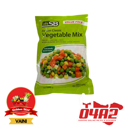 Frozen Classic Vegetable Mix 500g - "PICK UP FROM GOLDEN STAR, VAINI TONGATAPU"