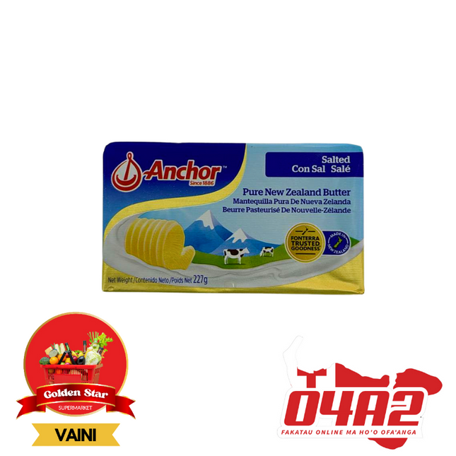 Anchor Butter 227g - "PICK UP FROM GOLDEN STAR, VAINI TONGATAPU"