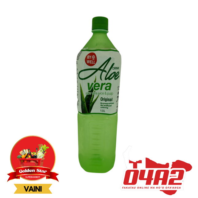 Aloe Vera Drink 1.5L - "PICK UP FROM GOLDEN STAR, VAINI TONGATAPU"