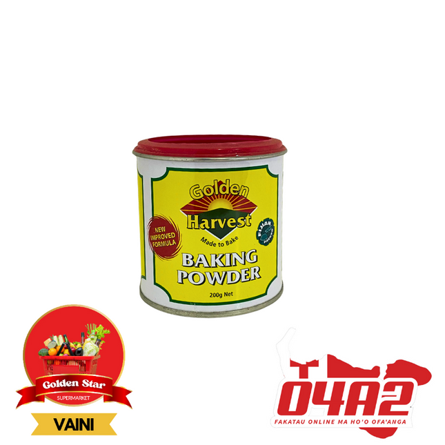 Golden Harvest Baking Powder 200g - "PICK UP FROM GOLDEN STAR, VAINI TONGATAPU"