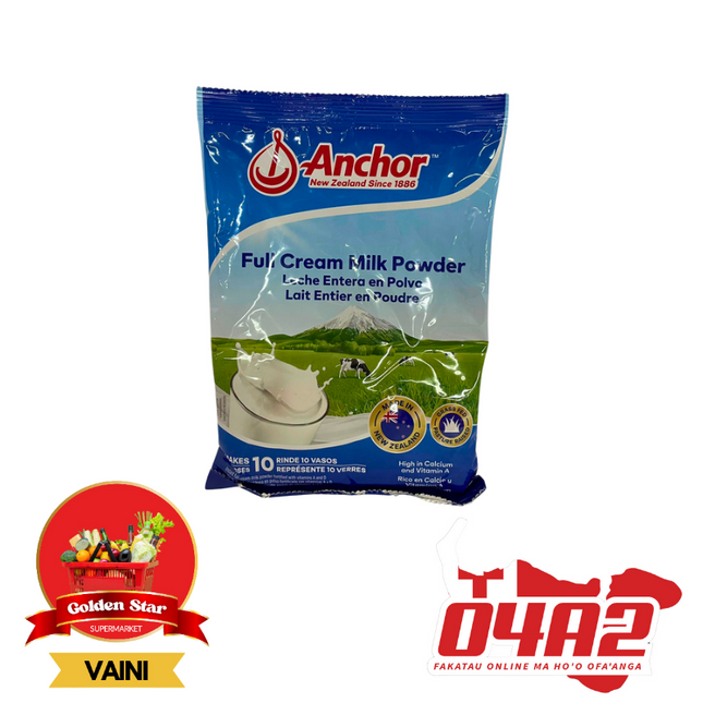 Anchor Full Cream Milk Powder 300g - "PICK UP FROM GOLDEN STAR, VAINI TONGATAPU"