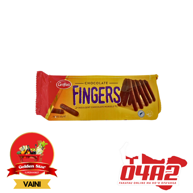 Chocolate Fingers 180g - "PICK UP FROM GOLDEN STAR, VAINI TONGATAPU"