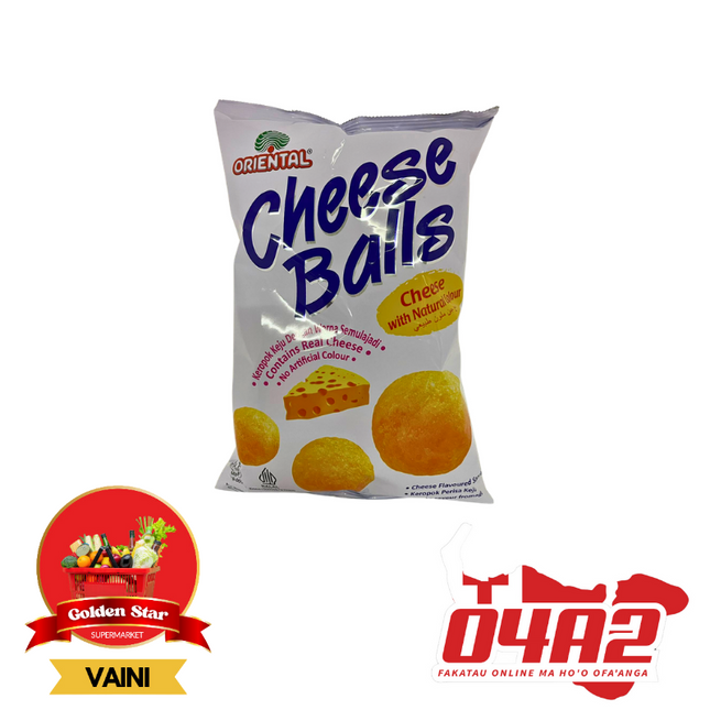 Cheese Balls Cheese Flavor Medium - "PICK UP FROM GOLDEN STAR, VAINI TONGATAPU"