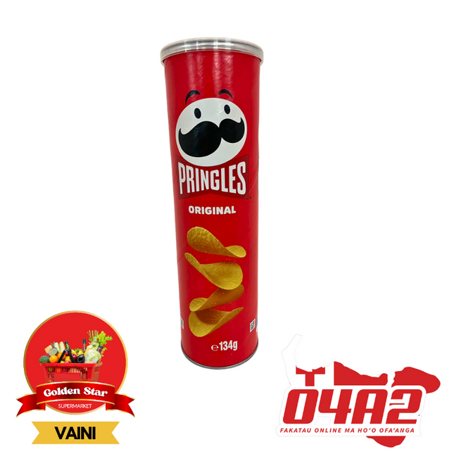 Pringles Original Flavor 134g - "PICK UP FROM GOLDEN STAR, VAINI TONGATAPU"