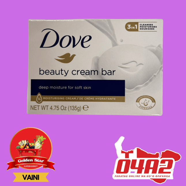 Dove Beauty Cream Bar (Koa Kaukau) 90g - "PICK UP FROM GOLDEN STAR, VAINI TONGATAPU"