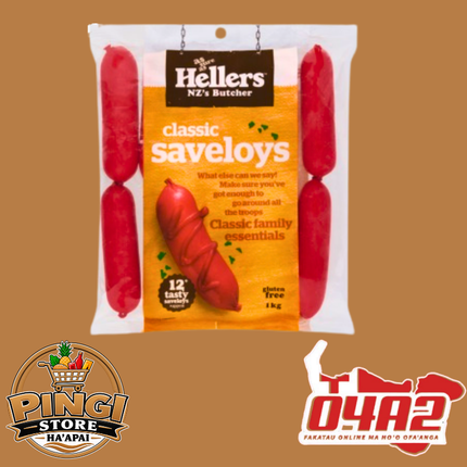 Precooked Classic Red Sausage 1kg - “PICK UP FROM PINGI STORE, HA'APAI"