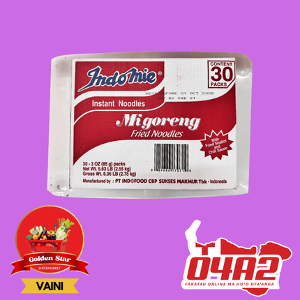 Box of Indomie Instant Noodles - "PICK UP FROM GOLDEN STAR, VAINI TONGATAPU"