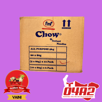 Box of Chow Instant Noodles - "PICK UP FROM GOLDEN STAR, VAINI TONGATAPU"