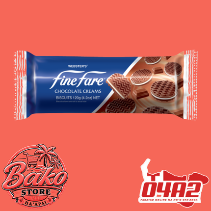 Webster Fine-fare Biscuit 120g - “PICK UP AT BAKO STORE IN PANGAI OR HIHIFO HA’APAI BRANCHES”