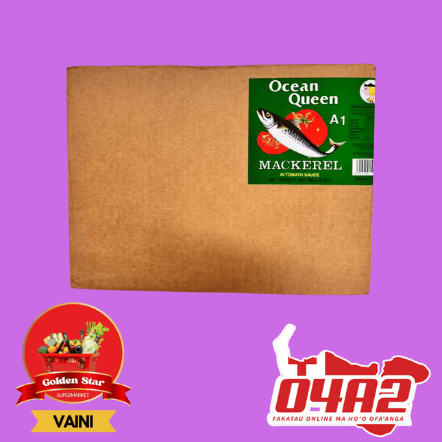 Ocean Queen Mackerel 425g - "PICK UP FROM GOLDEN STAR, VAINI TONGATAPU"