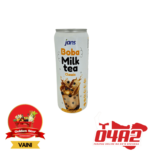 Boba Milk Tea Classic 490ML - "PICK UP FROM GOLDEN STAR, VAINI TONGATAPU"