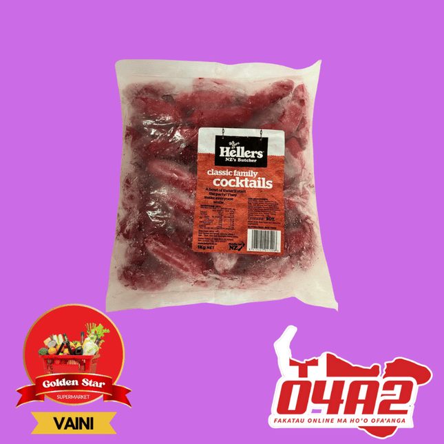 Hellers Classic Family Cocktails 1Kg (Out of Stock) - "PICK UP FROM GOLDEN STAR, VAINI TONGATAPU"