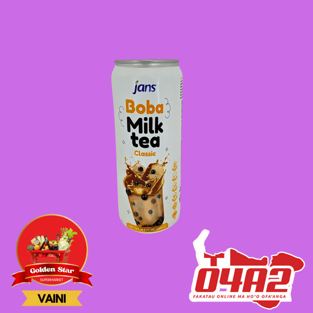 Boba Milk Tea Classic 490ML - "PICK UP FROM GOLDEN STAR, VAINI TONGATAPU"
