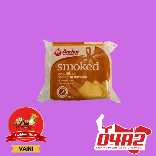 Anchor Smoked Cheese  250g - "PICK UP FROM GOLDEN STAR, VAINI TONGATAPU"
