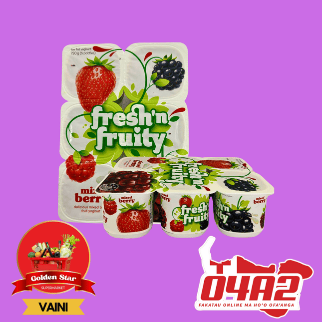 6 Fresh & Fruity Yogurt - "PICK UP FROM GOLDEN STAR, VAINI TONGATAPU"