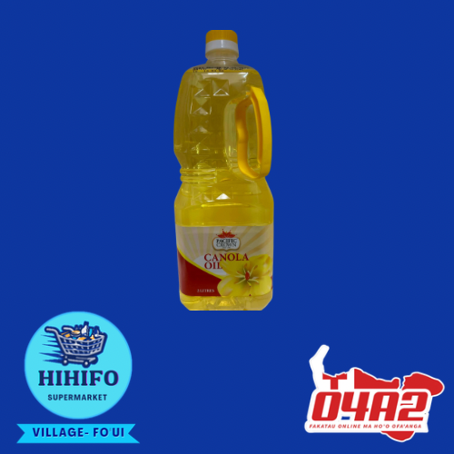 Canola Oil 2ltr (Hina Lolo Canola) - PICK UP FROM HIHIFO SUPERMARKET, FO'UI
