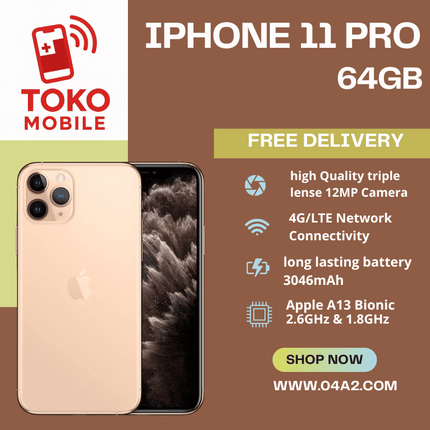 iPhone 11 Pro 64GB - “Free Delivery by Toko Mobile”