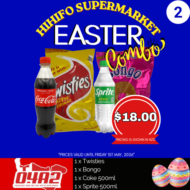 🐣Easter Combo #2 - “PICK UP FROM HIHIFO SUPERMARKET IN FO’UI”