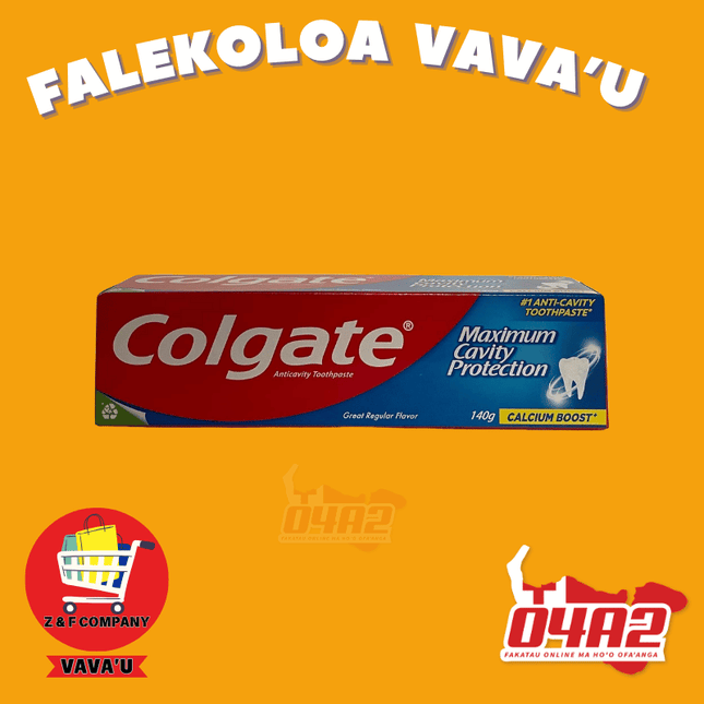 Colgate 140g - "PICK UP FROM Z&F HANGA KI POUONO, NEIAFU VAVA'U"