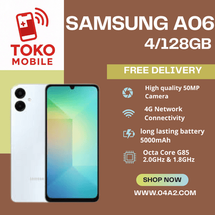Samsung AO6 4/128GB - “Free Delivery by Toko Mobile”