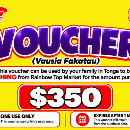$350 Vausia Fakatau - “PICK UP FROM RAINBOW TOP MARKET, FANGA”