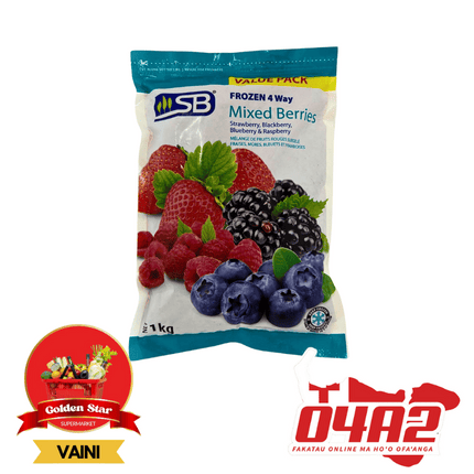 Frozen 4 Ways Mixed Berries - "PICK UP FROM GOLDEN STAR, VAINI TONGATAPU"