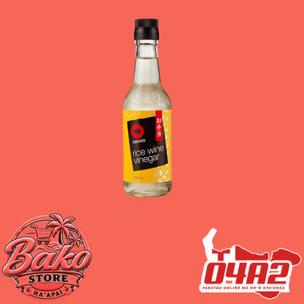Oberto Rice Wine Vinegar 250ml - “PICK UP AT BAKO STORE IN PANGAI OR HIHIFO HA’APAI BRANCHES”