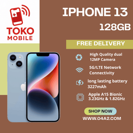 iPhone 13 128GB - “Free Delivery by Toko Mobile”