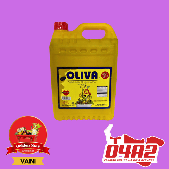 Lolo Ngaahi Kai (Olivia Vegetable Cooking Oil) 5L - "PICK UP FROM GOLDEN STAR, VAINI TONGATAPU"
