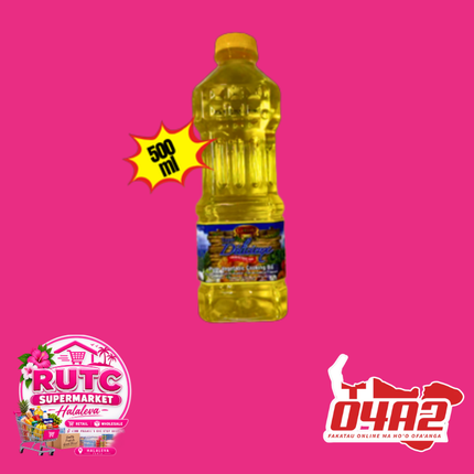 Pure Vegetable Oil 500ml - “PICK UP FROM RUTC SUPERMARKET, HALALEVA”