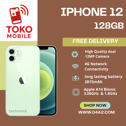 iPhone 12 128GB - “Free Delivery by Toko Mobile”