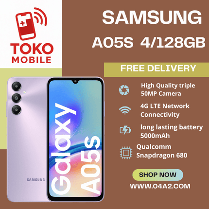 Samsung AO5S 4/128GB - “Free Delivery by Toko Mobile”