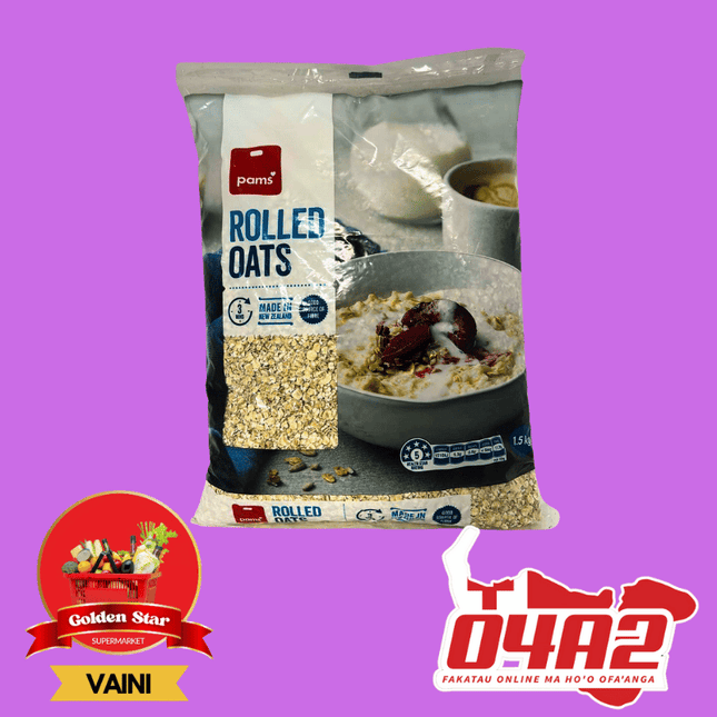 Rolled Oats 1.5kg - "PICK UP FROM GOLDEN STAR, VAINI TONGATAPU"