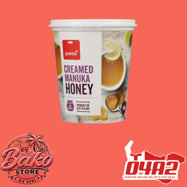 Creamed Manuka Honey 500g - “PICK UP AT BAKO STORE IN PANGAI OR HIHIFO HA’APAI BRANCHES”