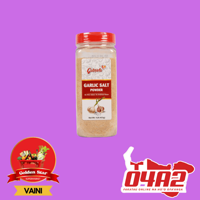 Gabriela Garlic Salt Seasoning - "PICK UP FROM GOLDEN STAR, VAINI TONGATAPU"