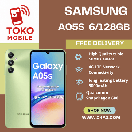Samsung AO5S 6/128GB - “Free Delivery by Toko Mobile”