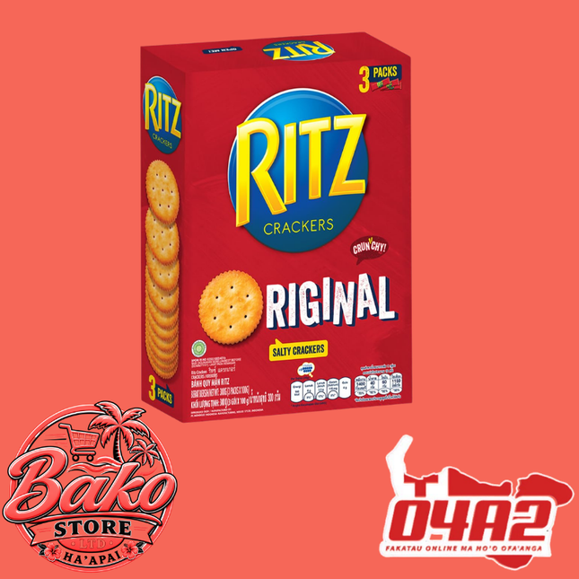 Ritz Crackers 300g - “PICK UP AT BAKO STORE IN PANGAI OR HIHIFO HA’APAI BRANCHES”