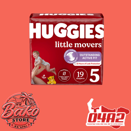 Huggies Size 5 - “PICK UP AT BAKO STORE IN PANGAI OR HIHIFO HA’APAI BRANCHES”