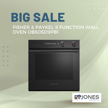 F&P 9 Function Wall Oven OB60SD9PB1 - "PICK UP FROM EM JONES NUKU'ALOFA"