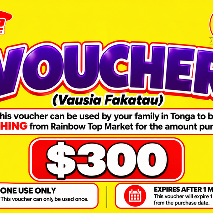 $300 Vausia Fakatau - “PICK UP FROM RAINBOW TOP MARKET, FANGA”