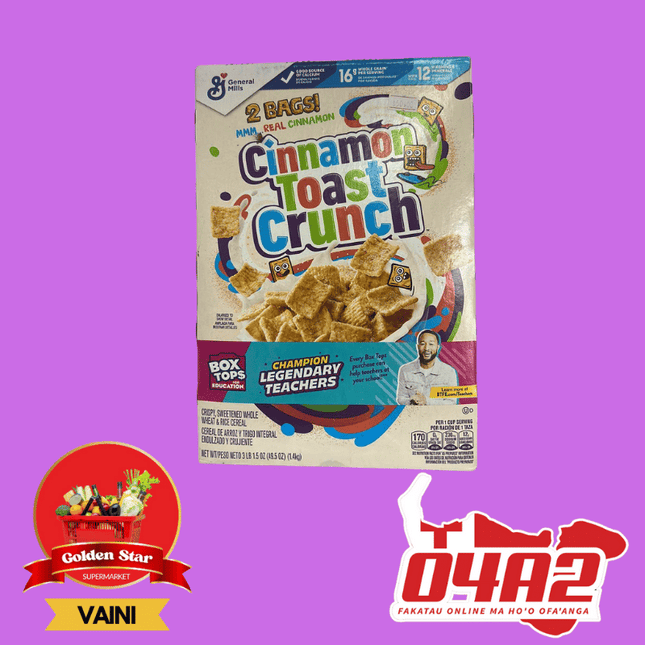 Cinnamon Toast Crunch Cereal 1.4Kg - "PICK UP FROM GOLDEN STAR, VAINI TONGATAPU"