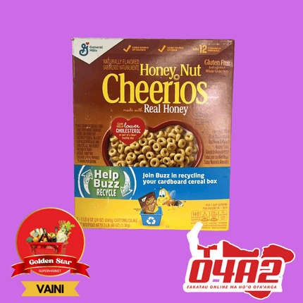 Honey Nut Cheerios Cereal 1.3Kg Out of Stock - "PICK UP FROM GOLDEN STAR, VAINI TONGATAPU"