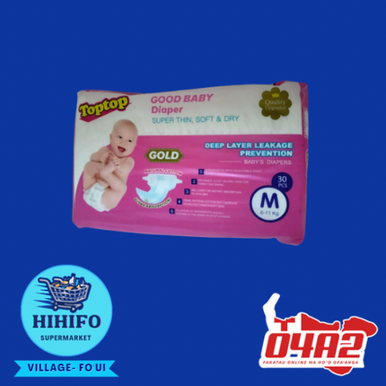 Toptop Diaper Medium - PICK UP FROM HIHIFO SUPERMARKET, FO'UI"