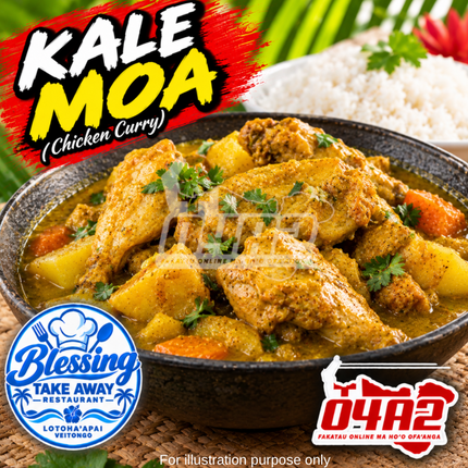 Kale Moa (Chicken Curry) - “PICK UP AT BLESSING TAKE AWAY, LOTOHA’APAI VEITONGI”
